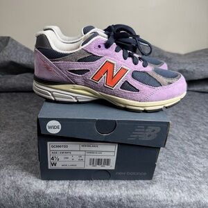 New Balance (GS) 990V3 "TEDDY SANTIS RAW AMETHYST" 2022 GC990TD3 4.5Y Wmns 6